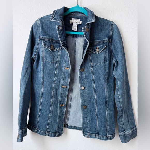 Jones New York Sport Stretch Denim Jacket Women’s Small - Picture 1 of 3